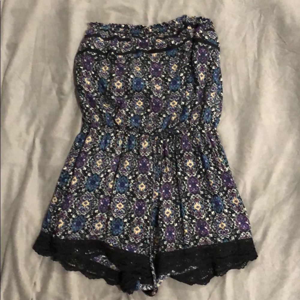 Xhilaration Floral Strapless Romper | Target